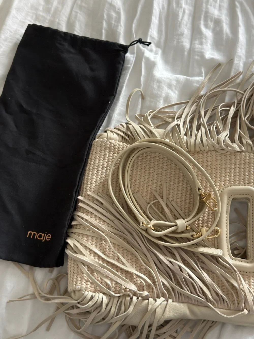 MAJE-Medium Size Fringe Bag